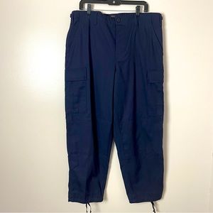 Tru Spec Tactical Pants Ripstop Cargo Pleated Front Navy Blue
